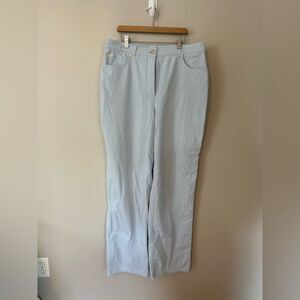 St John | Light Blue Blue Button Zip